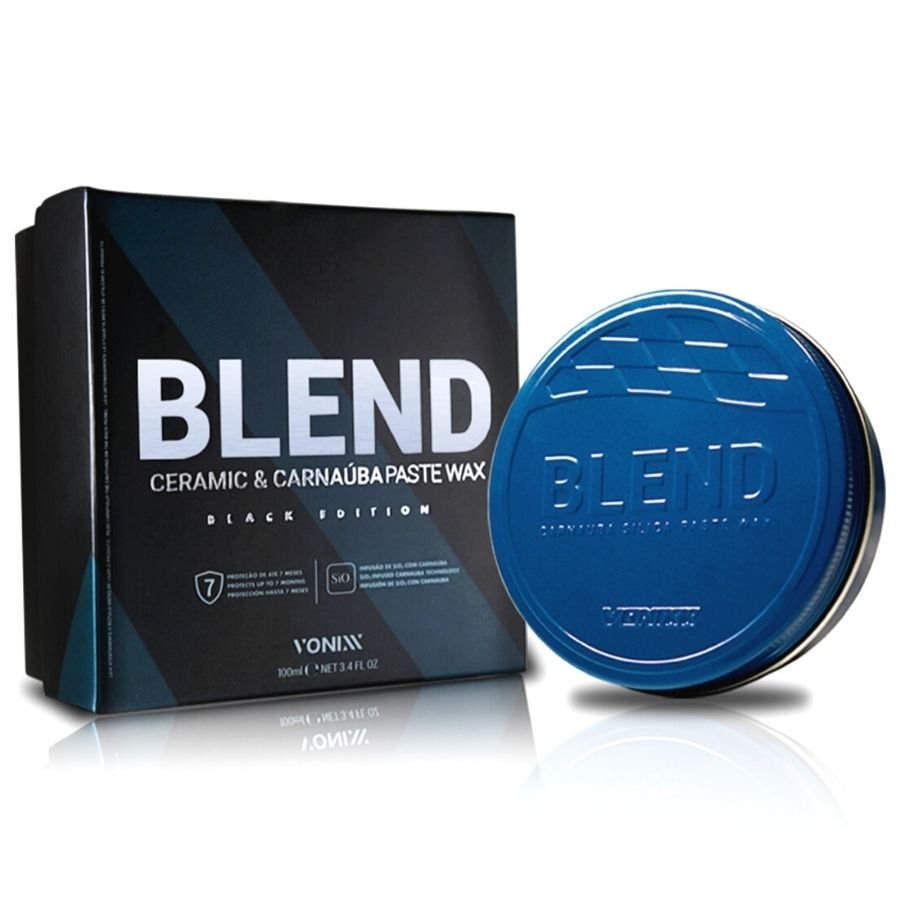 CERA BLEND CERAMIC CARNAÚBA PASTE WAX BLACK 100ML VONIXX
