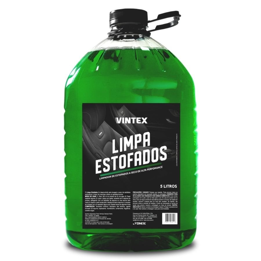 LIMPA ESTOFADOS AUTOMOTIVO E RESIDENCIAL 5L VINTEX