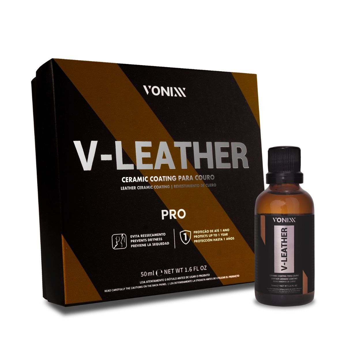 V-LEATHER PRO VITRIFICADOR COATING PARA COURO 50ML VONIXX