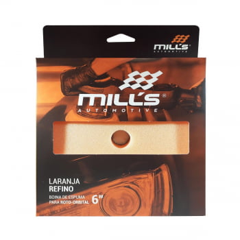 BOINA DE ESPUMA LARANJA REFINO ROTO ORBITAL 6 POL MILLS