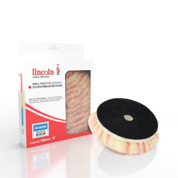 BOINA DE LÃ PIRULITO POWER VERMELHA CORTE PESADO COM INTERFACE ROTATIVA 6 POL LINCOLN