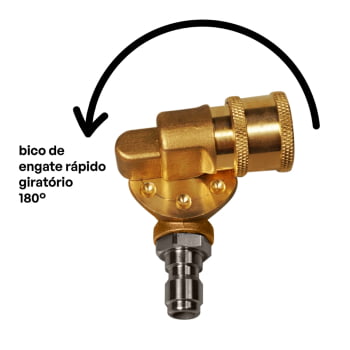 ACOPLADOR GIRATÓRIO 180º PARA LAVADORA DE ALTA PRESSÃO VONIXX