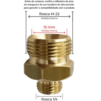 ADAPTADOR M22M X G14M SGT TOOLS