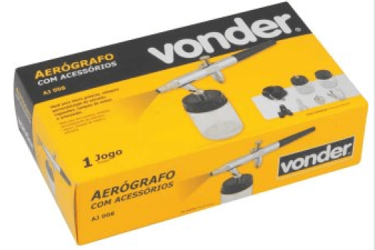AEROGRAFO C/ACESSORIOS AJ008 VONDER