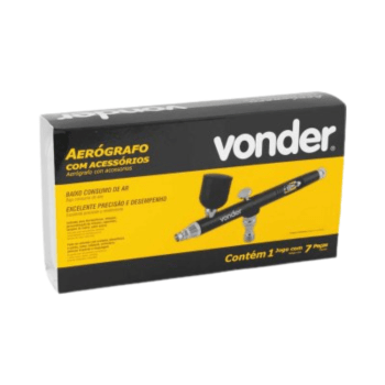 AERÓGRAFO COM ACESSÓRIOS 7 PEÇAS VONDER