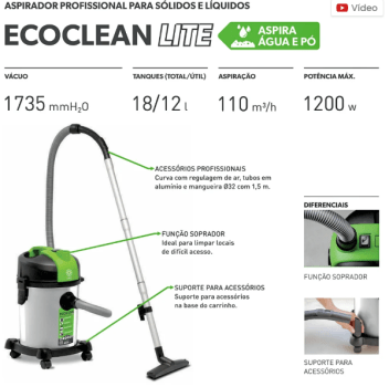 ASPIRADOR IPC ECOCLEAN LITE 127V