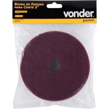 BOINA DE ESPUMA DE CORTE  5" P/ROTO ORB. VONDER