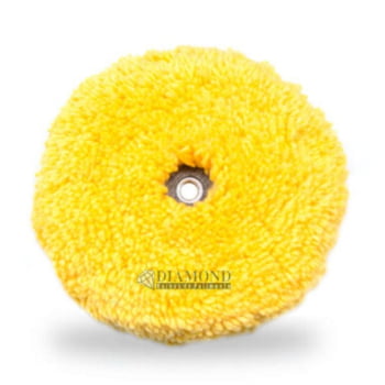 BOINA DE LÃ DUPLA FACE AMARELA MACIA REFINO 8 POL DIAMOND BOINA DE LÃ DUPLA FACE AMARELA MACIA REFINO 8 POL DIAMOND