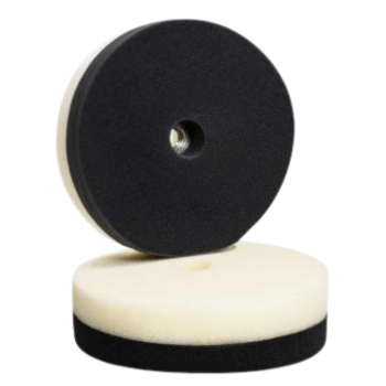 BOINA DUPLA FACE DE ESPUMA BRANCA E PRETA 160MM NEW POLISH