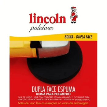 BOINA DUPLA FACE ESPUMA PRETA LUSTRO 8 POL LINCOLN