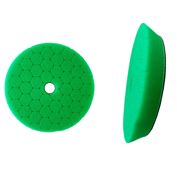 BOINA HEXAGONAL ESPUMA VERDE CORTE AGRESSIVO 6 POL ROTO ORBITAL SGT TOOLS