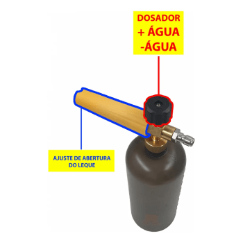 CANHÃO DE ESPUMA COM GATILHO SNOW FOAM SHAMPOOZEIRA ROTTA