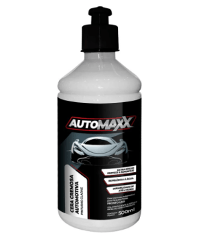 CERA  AUTOMOTIVA CREMOSA PARA PINTURAS CLARAS 500ML AUTOMAXX