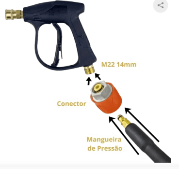 CONECTOR DE MANGUEIRA LAVADORA DE ALTA PRESSAO LAVOR 4000PSI KERS