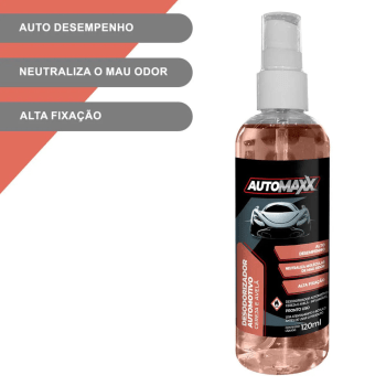 DESODORIZADOR AUTOMOTIVO CEREJA E AVELÃ 120ML AUTOMAXX