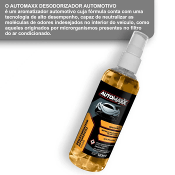 DESODORIZADOR AUTOMOTIVO COURO AUTOMAXX
