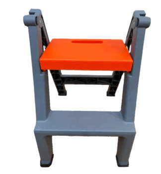 ESCADA MULTIUSO HOME OR DETAILER CINZA E LARANJA KERS