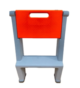 ESCADA MULTIUSO HOME OR DETAILER CINZA E LARANJA KERS