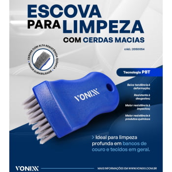 ESCOVA PARA LIMPEZA COM CERDAS MACIAS VONIXX