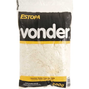 ESTOPA BRANCA PARA POLIMENTO PACOTE 200G VONDER