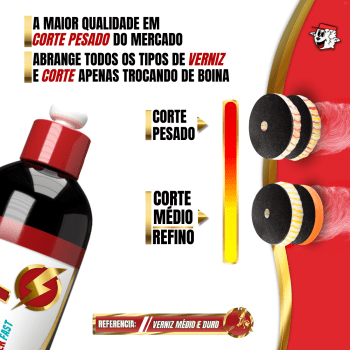HPF HI POWER FAST COMPOSTO POLIDOR CORTE PESADO LPD 500G LINCOLN