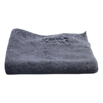 KIT 10 FLANELAS DE MICROFIBRA CINZA COM BORDA 40 X 40CM 360GSM KERS