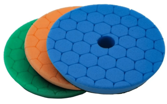 KIT 3 BOINAS DE ESPUMA VERDE +  LARANJA  + AZUL  5 POLEGAS HEXAGONAL