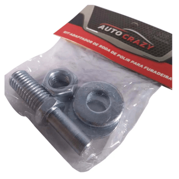 KIT ADAPTADOR DE RODA DE POLIR PARA FURADEIRA AUTO CRAZY