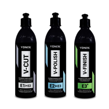 KIT COMPOSTO POLIDOR V-CUT + V-POLISH + V-FINISH VONIXX
