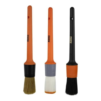 KIT DE PINCÉIS 3 PEÇAS KEY BRUSH N16 KERS