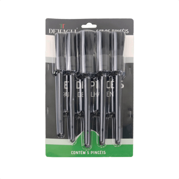 KIT DE PINCÉIS PARA DETALHAMENTO AUTOMOTIVO 5 PEÇAS DETTAGLI