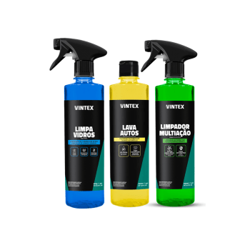 KIT LIMPEZA AUTOMOTIVA VONIXX COM 9 PRODUTOS COMPLETO HOBBY