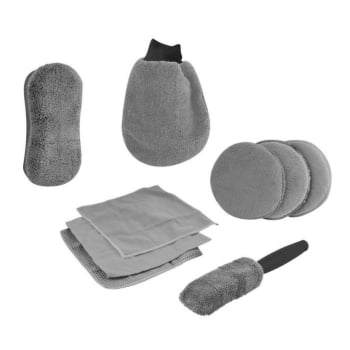 KIT PARA LIMPEZA AUTOMOTIVA 9 PEÇAS NOVE54