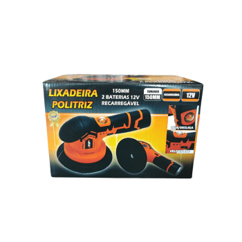 LIXADEIRA POLITRIZ 150MM 2 BATERIA 12V RECARREGAVEL  ATOPY