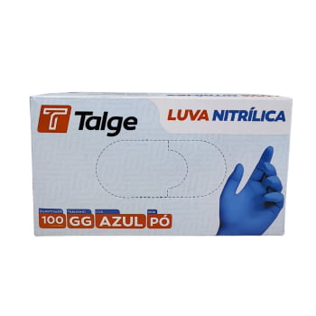 LUVA NITRILICA AZUL GG TALGE