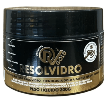 RESOLVIDRO COMPOSTO PARA POLIMENTO DE VIDRO 300G GOLD
