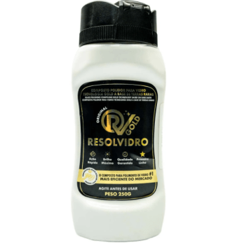 RESOLVIDRO PRONTO USO COMPOSTO PARA POLIMENTO DE VIDRO 250G GOLD