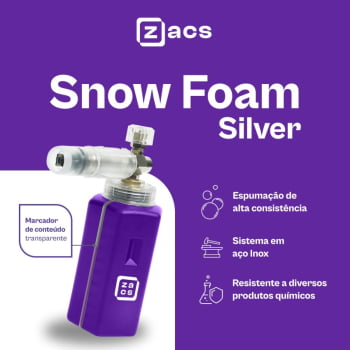 SNOW FOAM SILVER CANHÃO DE ESPUMA ZACS