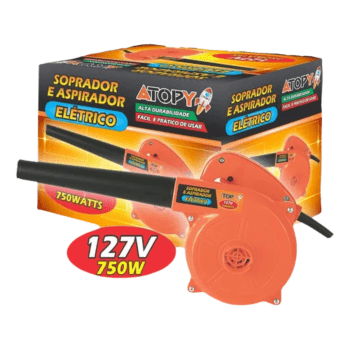 SOPRADOR E ASPIRADOR ELÉTRICO 750W 127V ATOPY