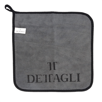 TOALHA DE MICROFIBRA DUPLA FACE CINZA ESCURO 30 X 30CM DETTAGLI