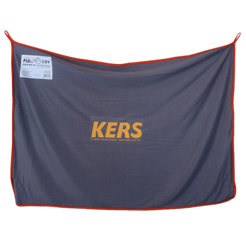 TOALHA DE SECAGEM CINZA BORDA VERMELHA TWIST 90 X 60 600 GSM KERS