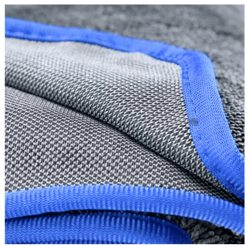 TOALHA DE SECAGEM PRO DRY CINZA BORDA AZUL 600GSM 60x90CM LINCOLN