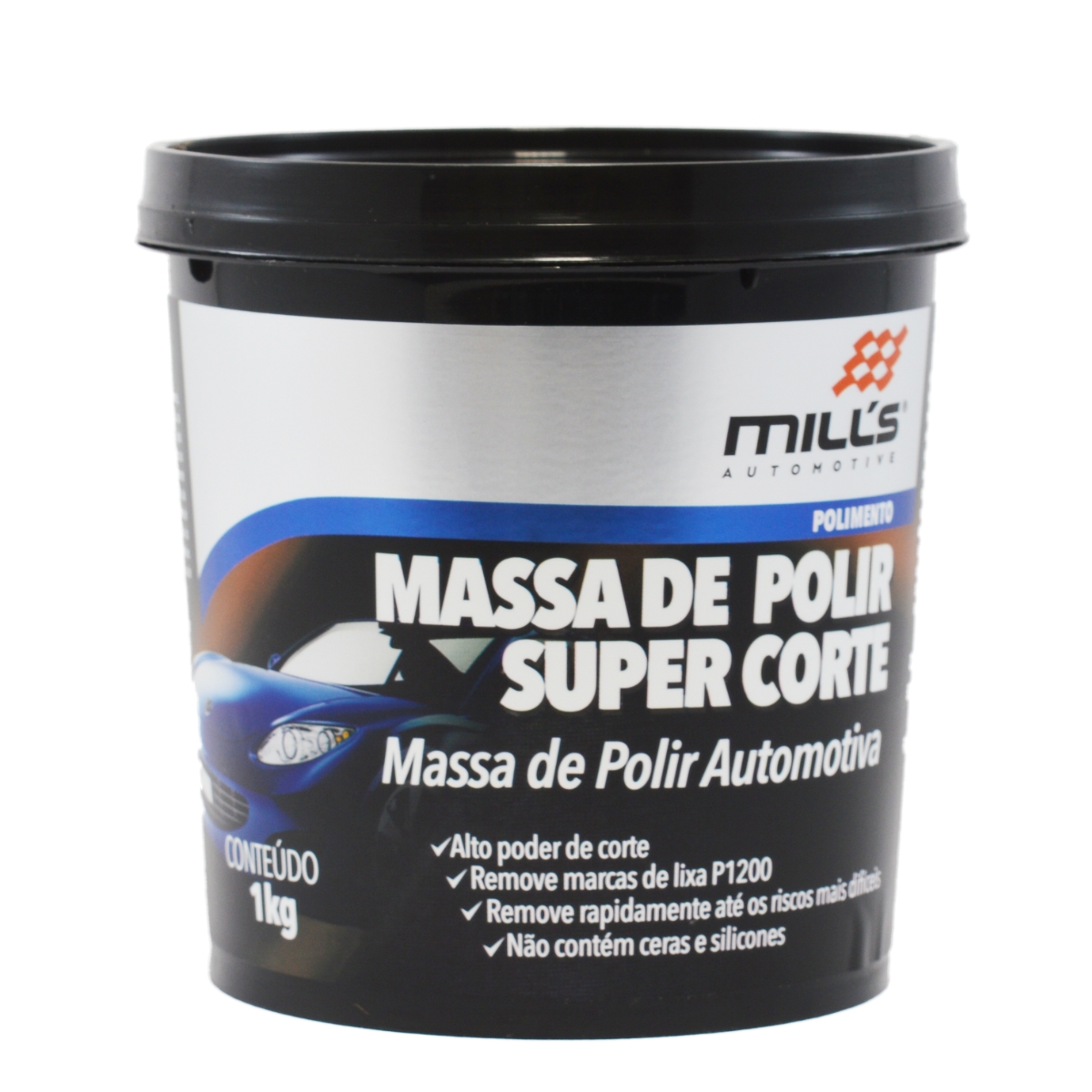 MASSA DE POLIR SUPER CORTE 1KG MILLS