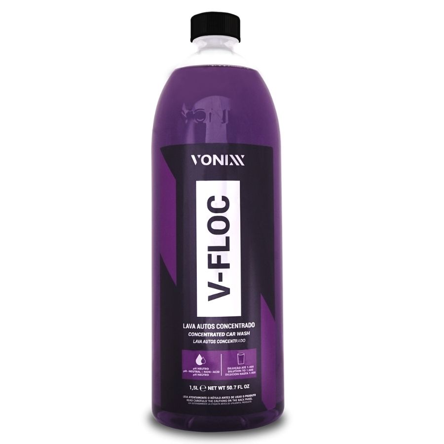 V-FLOC LAVA AUTOS SHAMPOO AUTOMOTIVO CONCENTRADO 1,5L VONIXX