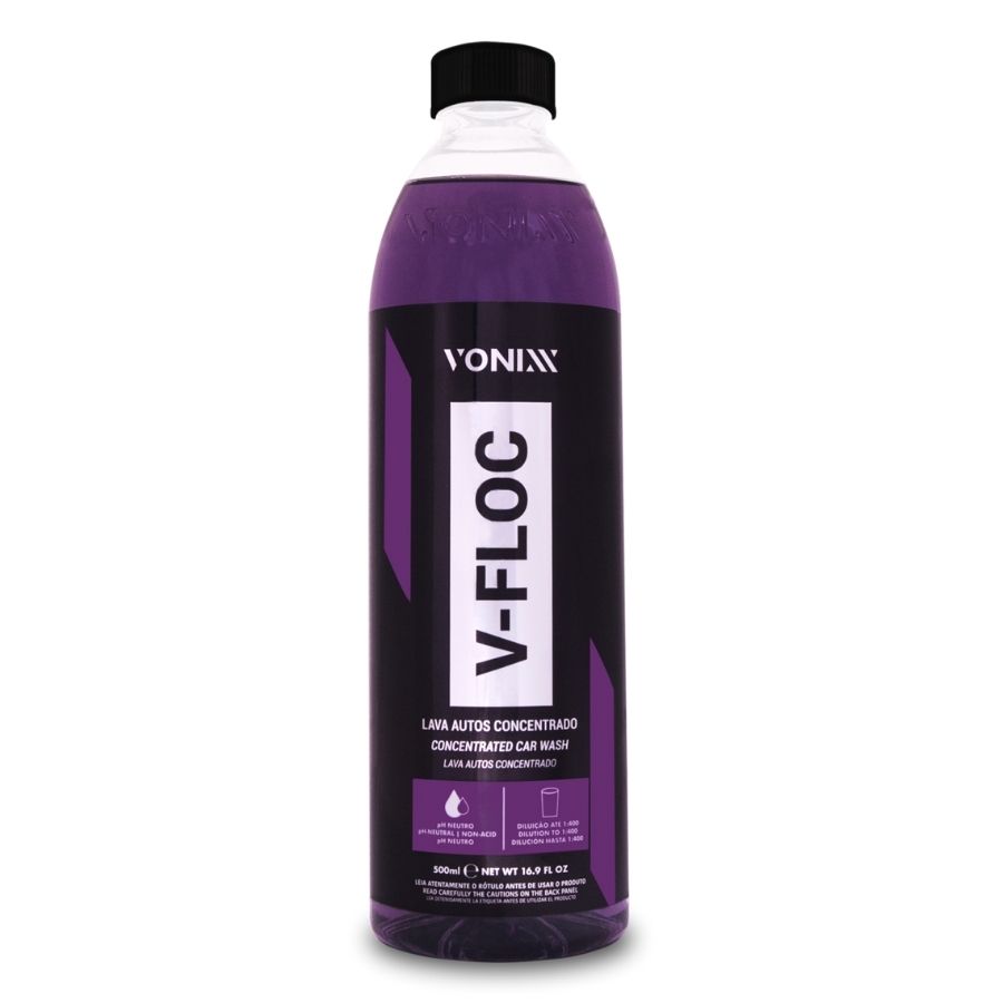 V-FLOC LAVA AUTOS SHAMPOO AUTOMOTIVO CONCENTRADO 500ML VONIXX