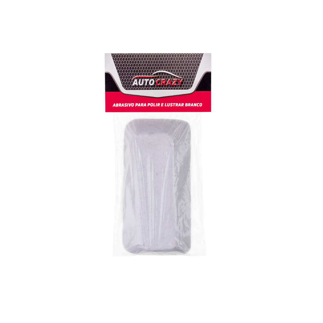 ABRASIVO PARA POLIR LUSTRAR BRANCO AUTO CRAZY