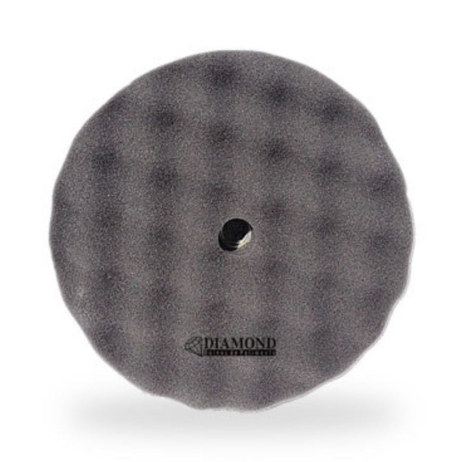 BOINA DE ESPUMA DUPLA FACE PRETA LUSTRO 8 POL DIAMOND