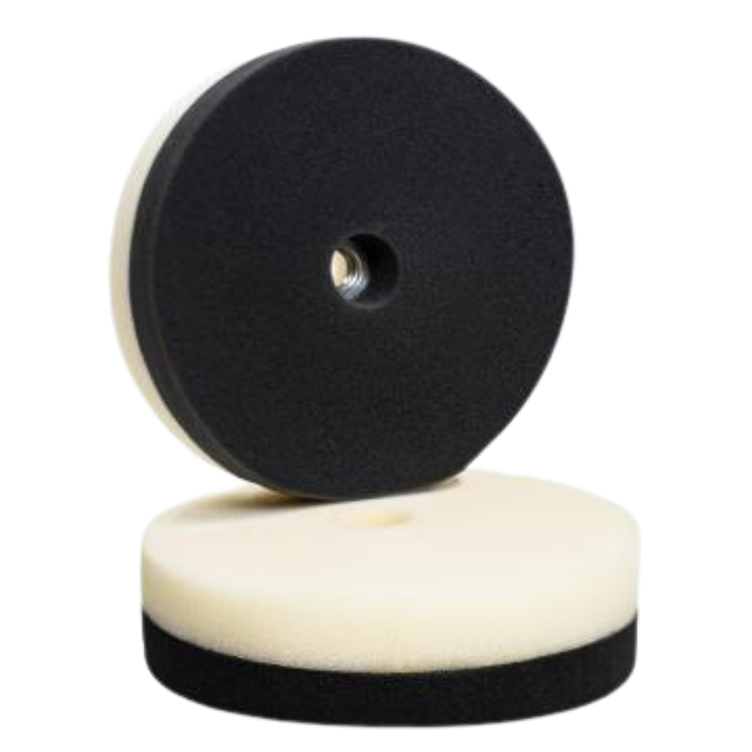 BOINA DUPLA FACE DE ESPUMA BRANCA E PRETA 160MM NEW POLISH