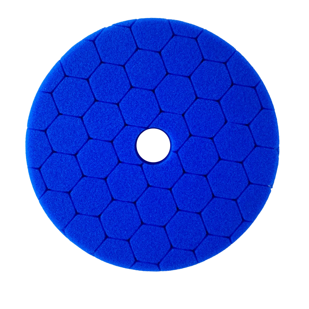 BOINA HEXAGONAL ESPUMA  AZUL CORTE LEVE 5 POL ROTO ORBITAL SGT TOOLS