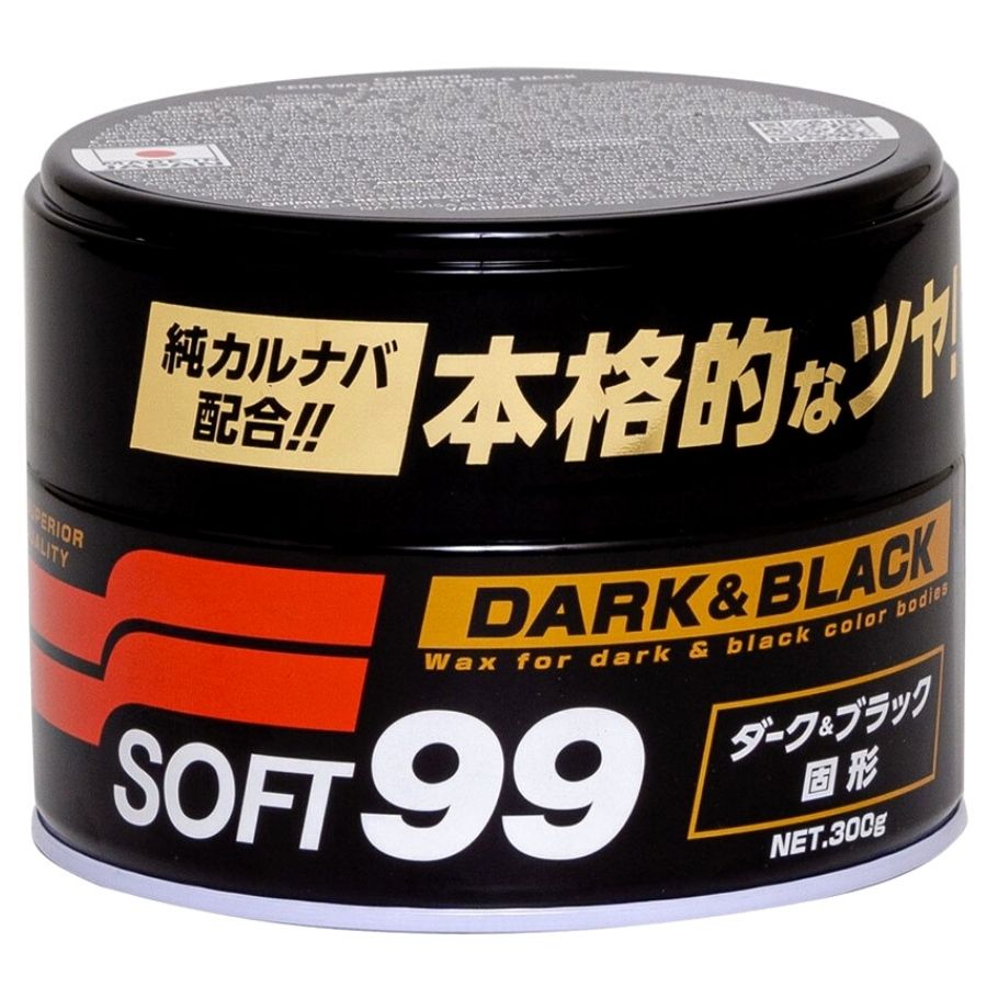 CERA DARK E BLACK DE CARNAÚBA PARA CARRO PRETO 300G SOFT99